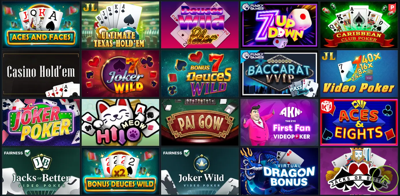 Какие варианты покера есть у 1xBet